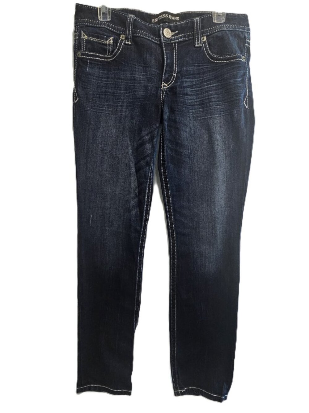 Express Jeans Skinny Stella-Low Rise 8R Blue RN#55285